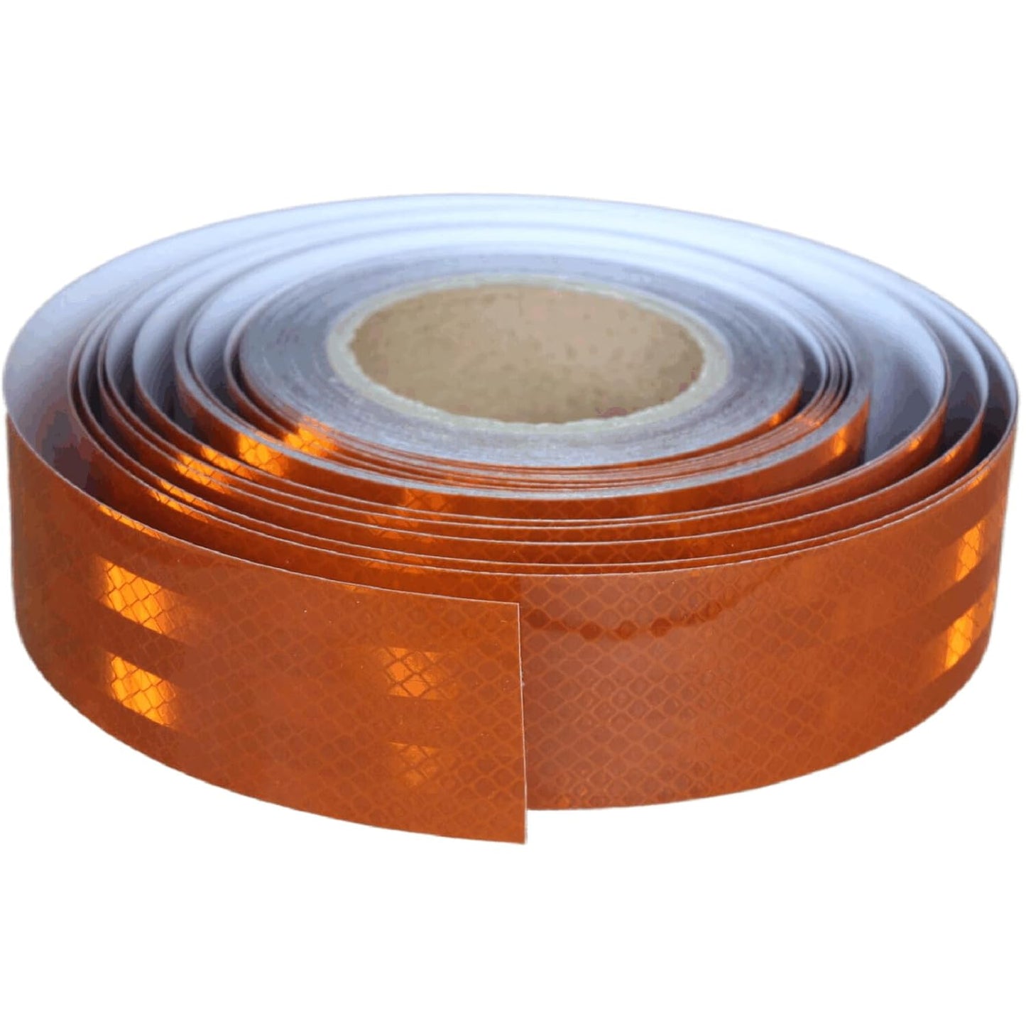 Non Fading Brown Reflective Tape Outdoor Waterproof 2 inch Wide, High Visibility Warning Industrial Marking Tape, Safety Stickers (168 feet)