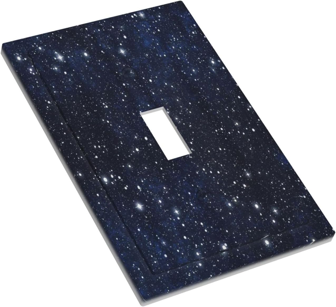 Personalized Wall Plate Decorative Light Switch Cover Night Sky Star Cosmic Starry Fantasy Galaxy Universe Space Single Toggle Switchplate 1 Gang Switchcover Decora Light Switch Plate