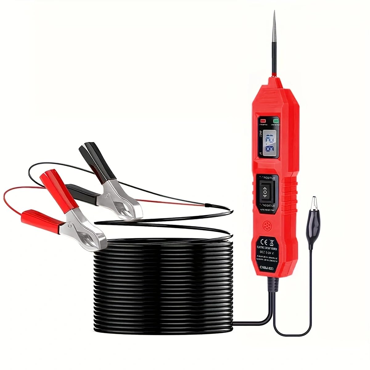 Car Circuit Tester,Multifunctional Component Activation Electrical Voltage Circuit Tester with LCD Display, 3.5-36V AC/DC Power Tester Digital Display Short Circuit Finder for Continuity Testing
