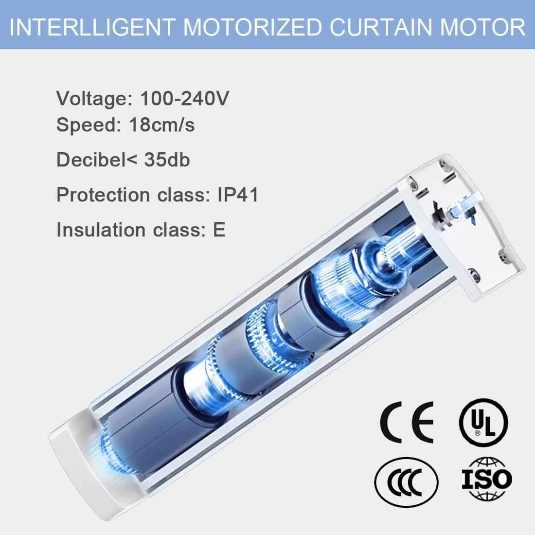 Celling Smart Curtains System, Electric Track with Adjustable Rail,Automatic Curtain Opener,Motorized Curtains Rods With Remote, Compatible with Alexa/Google Home (Up to 80in)
