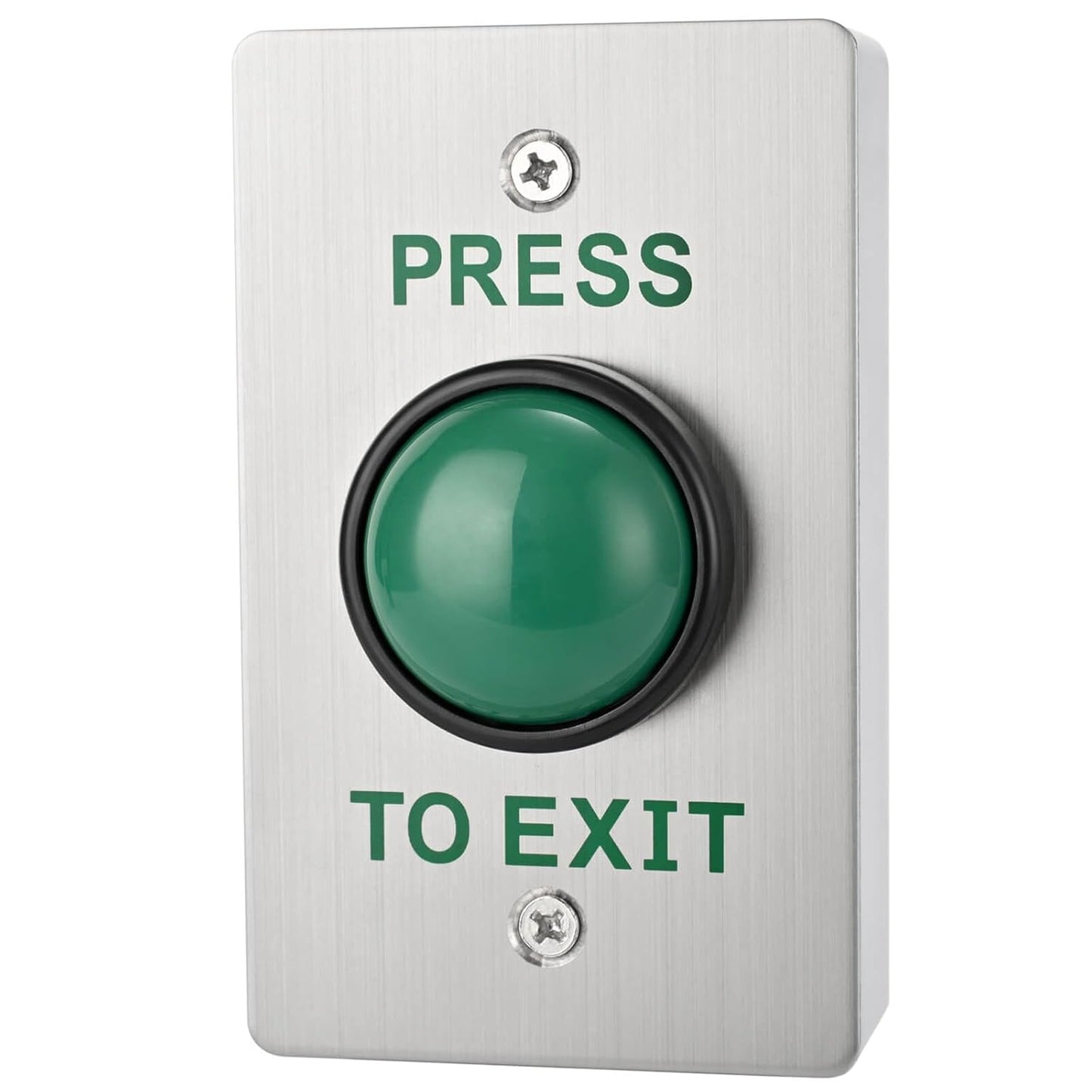 Push to Exit Button for Door Access Control Big Press Button IP68 Waterproof 304 Stainless Steel Shell with Back Mounted Box NO/COM Output