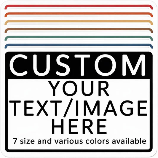 Custom Aluminum Signs – Personalized Weatherproof Metal Signs for Indoor & Outdoor Use – Multiple Sizes – Add Text/Logo – Optional Reflective & Double-Sided Printing – for Home, Business, Hazard, Garden, Door & Commercial Use (Rectangle, 14x10inch)