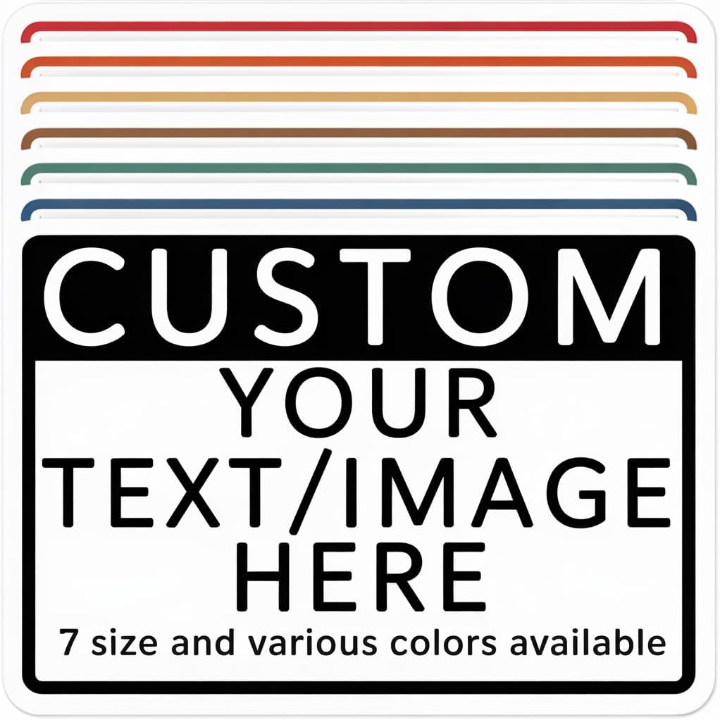Custom Aluminum Signs – Personalized Weatherproof Metal Signs for Indoor & Outdoor Use – Multiple Sizes – Add Text/Logo – Optional Reflective & Double-Sided Printing – for Home, Business, Hazard, Garden, Door & Commercial Use (Rectangle, 24x18inch)