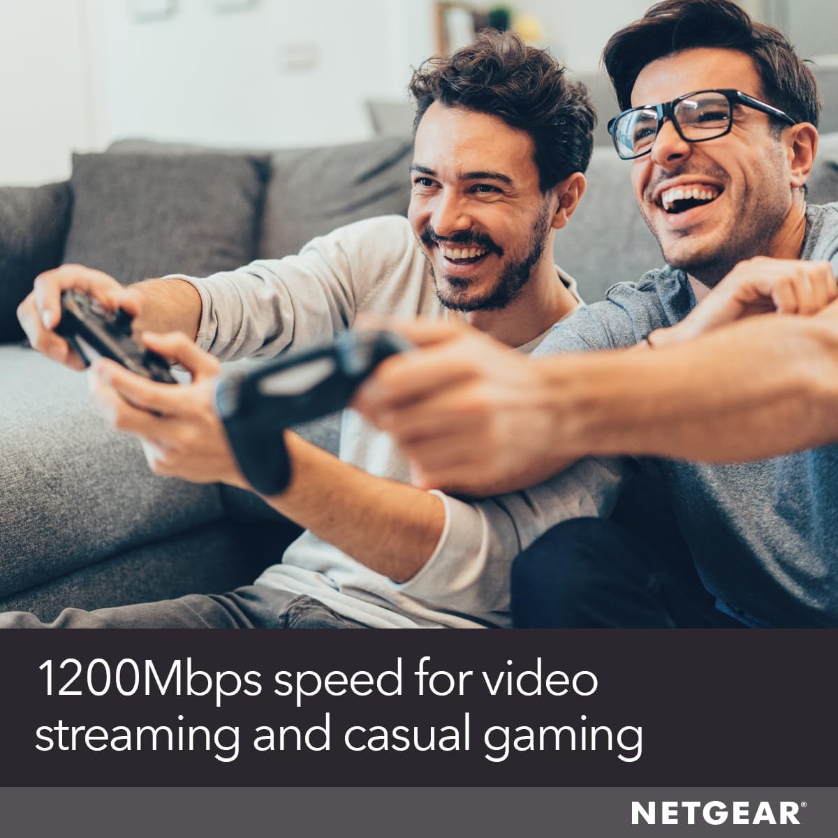 NETGEAR WiFi Range Extender (EX6120) - Add up to 1,500 sq. ft., 25 Devices - AC1200 Dual Band Wireless Signal Booster & Repeater (Up to 1.2 Gbps Speed), Compact Wall Plug Design – Free Expert Help