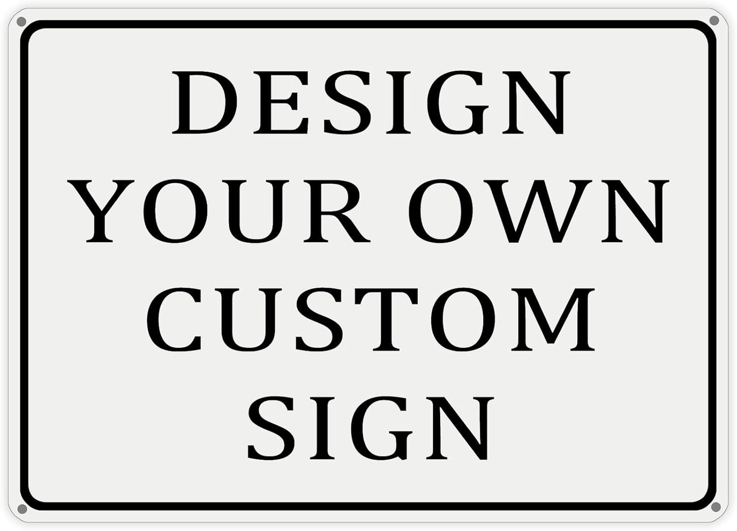 Custom Metal Signs for Outdoor, Personalized Business Signs, Rust-Free Aluminum, 10x7 Inches, Fade-Resistant, Ideal for Office, Home, or Workplace