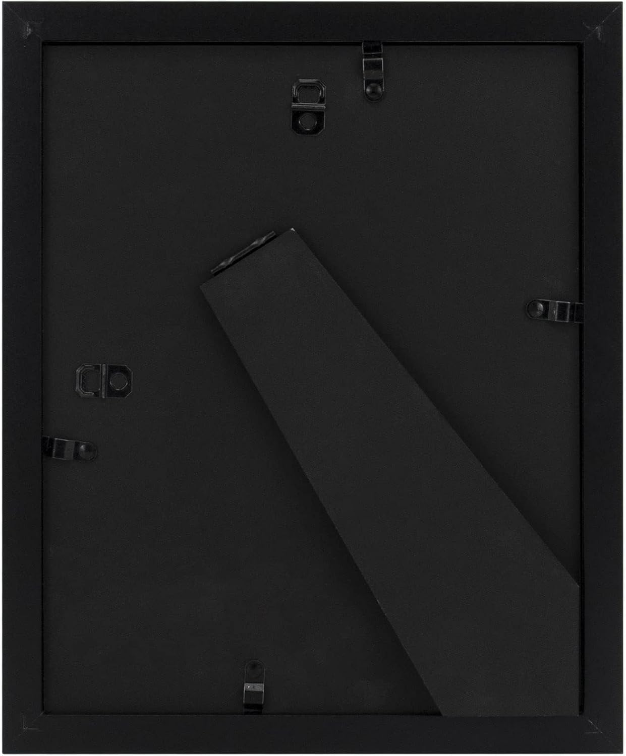 Golden State Art, 8x10 Picture Frame with Mat for 5x7 Photo - High Definition Glass Wall Mounting or Tabletop Display (Black, 1 Pack)