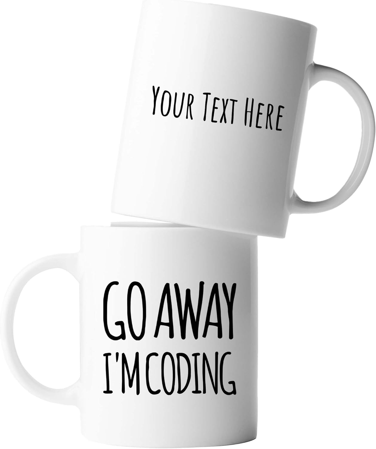 Panvola Personalized Go Away I'm Coding Customized Coder Computer Programming Programmer Student Graduation Ceramic Coffee Mug 11oz