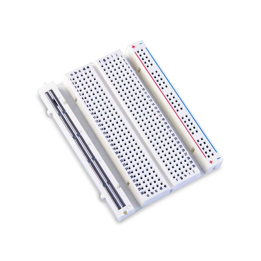 MCIGICM 16Pcs Breadboard 400 Tie Point Solderless Prototype PCB Board Protoboard for Arduino DIY
