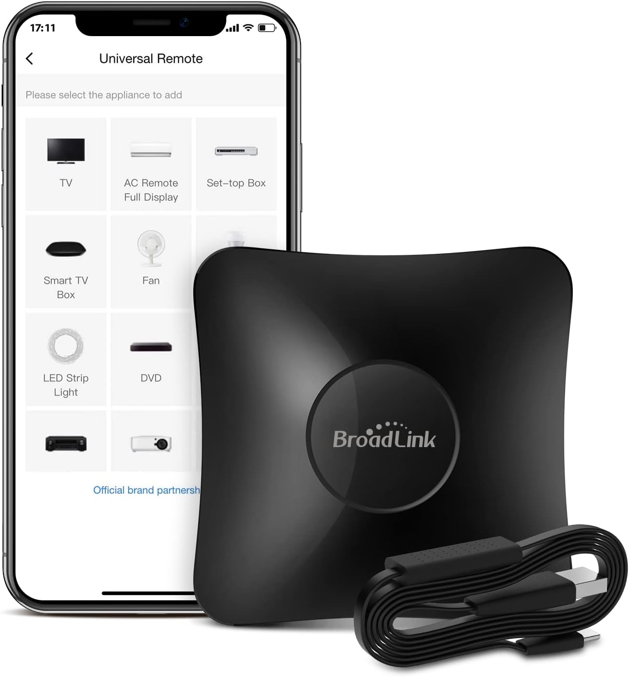 Broadlink RM4 pro Smart IR/RF Remote Control Hub with Sensor Cable(2.4GHz Wi-Fi Only)-WiFi IR/RF Blaster for Home Automation, TV, Curtain, Shades Remote, Works with Alexa, Google Assistant, IFTTT