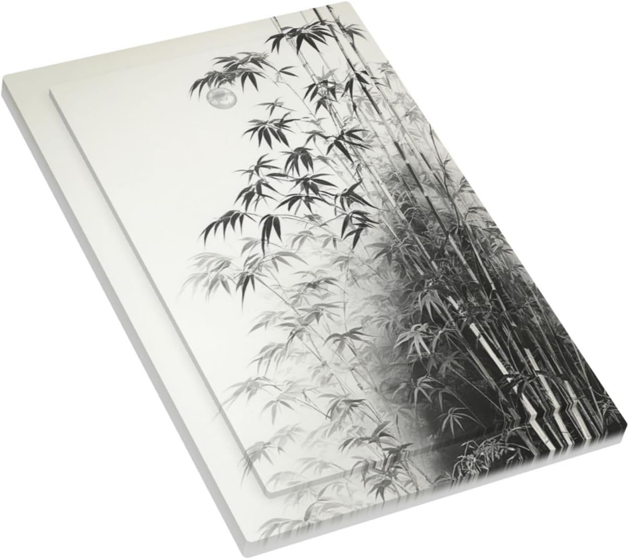 Watercolor Vintage Ink Bamboo Forest 1-Gang No Device Blank Wallplate Electrical Light Switch Covers Decorative Receptacle Face Plate Cover for Bathroom 5 X 3 IN