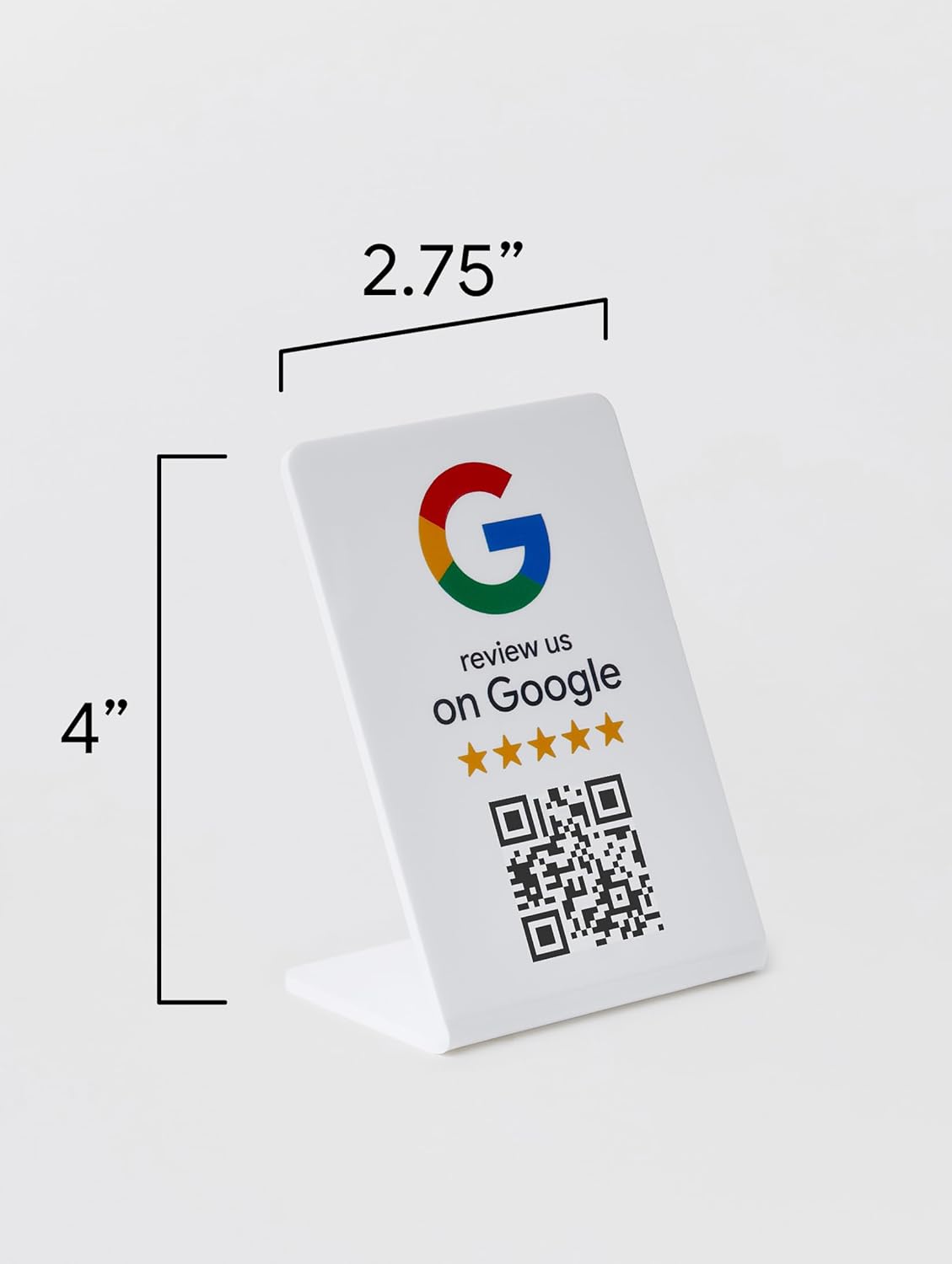 Google Review Stand - NFC & QR Code, Easy Setup, For All Businesses (3-Pack)