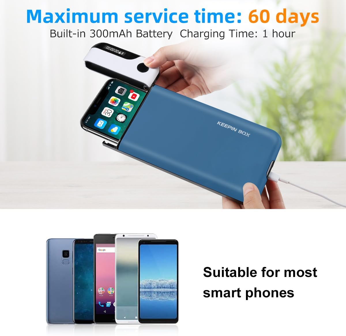 Phone Lock Box with Timer,Cell Phone Lock Box,USB Charging Type,Long-Term Continuous Use,Time Can Be Freely Set,Easy to Carry,Excessive Games,Mobile Phone Addiction