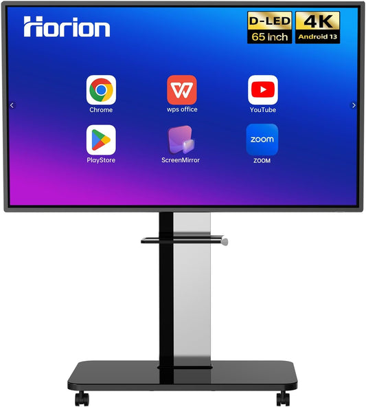 65 Inch Smart Board, Interactive Whiteboard, 4K UHD Touch Screen Digital Board, Digital Electronic Smartboard for Classroom,Office & Conference Rooms,Open App Ecosystem(Board & Wall Mount Only)