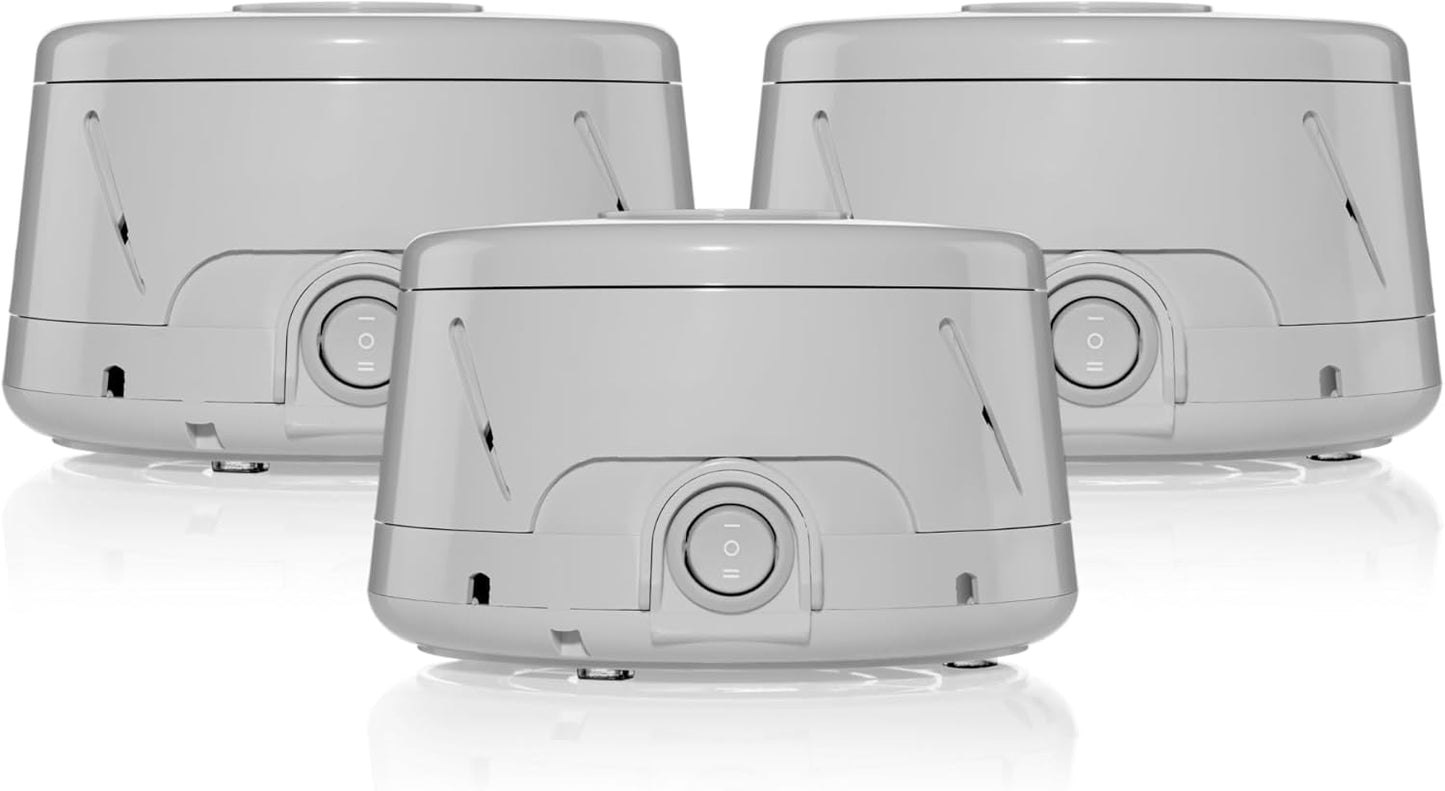 Yogasleep Dohm Classic (Gray 3 Pack) The Original White Noise Machine, Soothing Natural Sound From A Real Fan, Noise Cancelling For Office Privacy, Travel & Meditation, Sleep Therapy For Adults & Baby