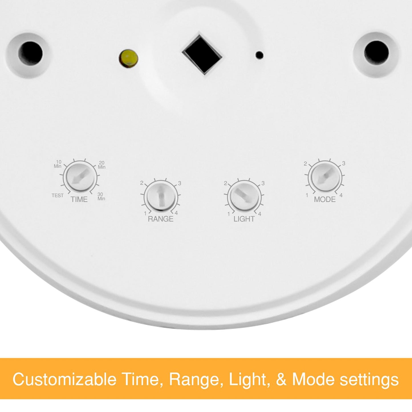 ENERLITES High Bay 360 Degree PIR Line Voltage Ceiling Occupancy Motion Sensor w/Daylight Harvesting Dimming, 1200-2800 sq. ft. Coverage, 120-277VAC, Commercial/Industrial, UL Listed, MPC-50HD, White
