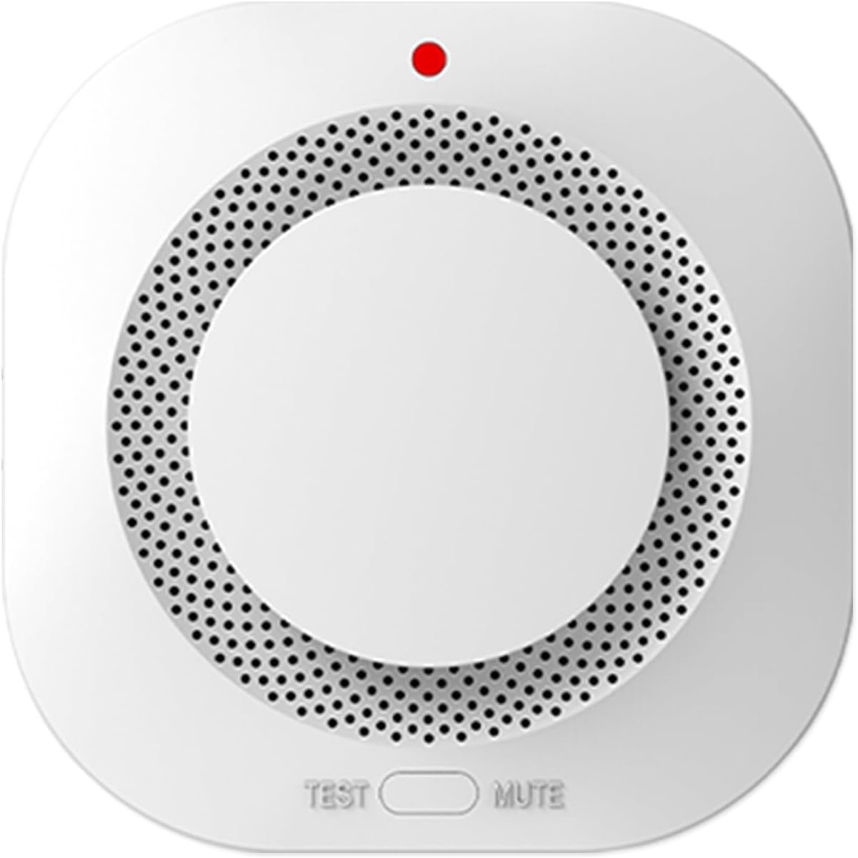 Photoelectric Smoke Detector Fire Alarm, Battery Operated, Smoke Alarm with Test Button & Low Battery Signal, LED Warning Light, 85-Decibel Alarm Sound, Easy Installation for Living Rooms and Bedrooms