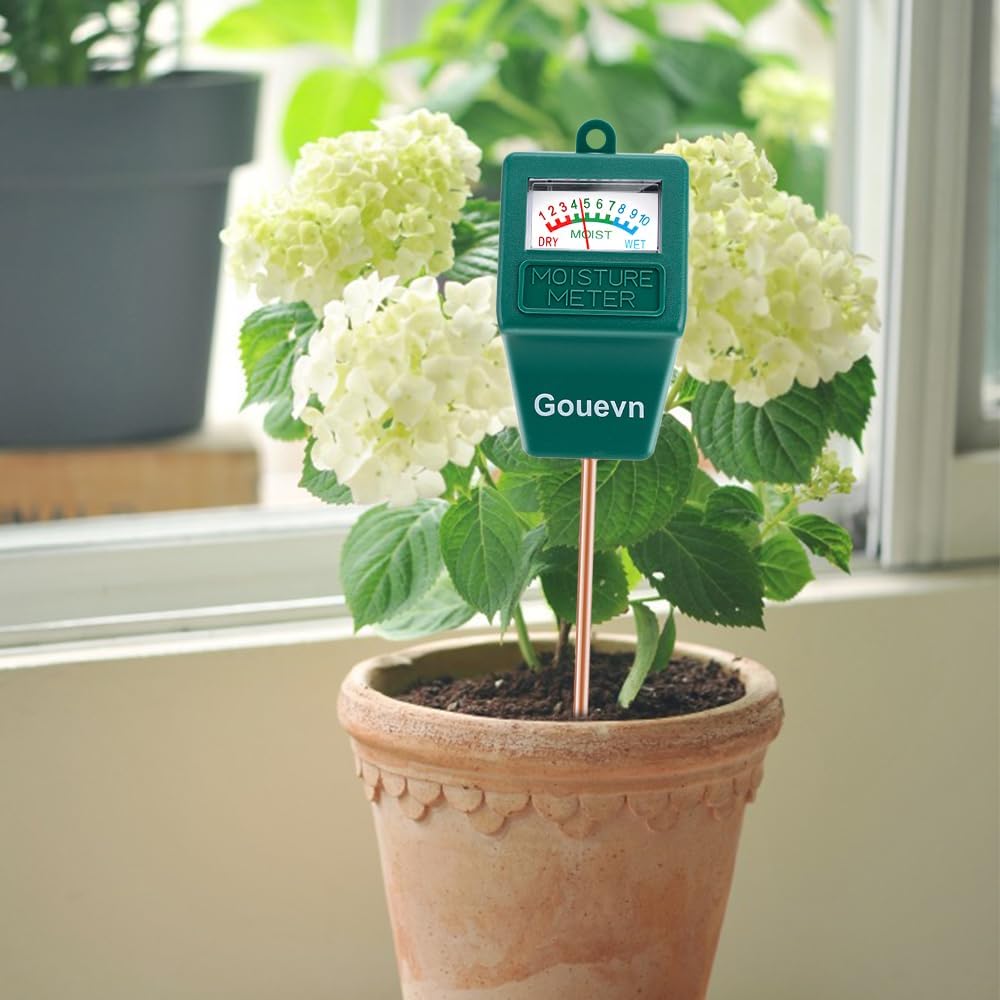 Soil Moisture Meter, Plant Moisture Meter Indoor & Outdoor, Hygrometer Moisture Sensor Soil Test Kit Plant Water Meter for Garden, Farm, Lawn (No Battery Needed)