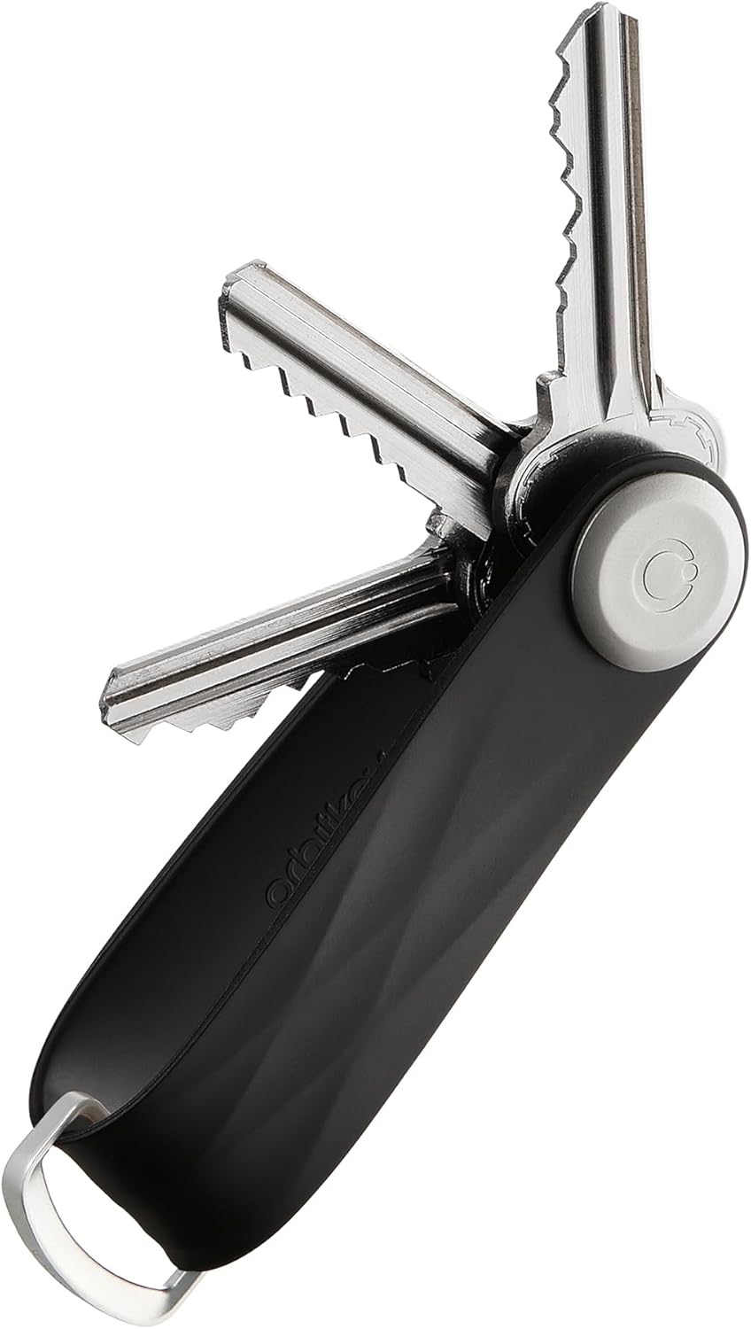 Orbitkey New Active Key Organizer Lite w/updated D-Ring | Weather Resistant, Stainless Steel Locking Mechanism