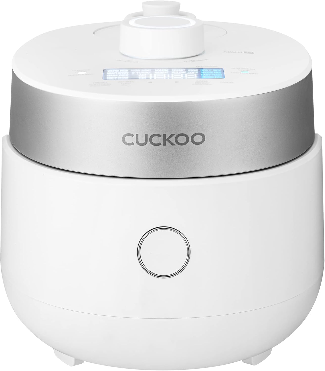 CUCKOO CRP-MHTR0309F | 3-Cup (Uncooked) Twin Pressure Induction Heating Rice Cooker | 11 Menu Options: High/Non-Pressure & More, Made in Korea | White, 3 Cups