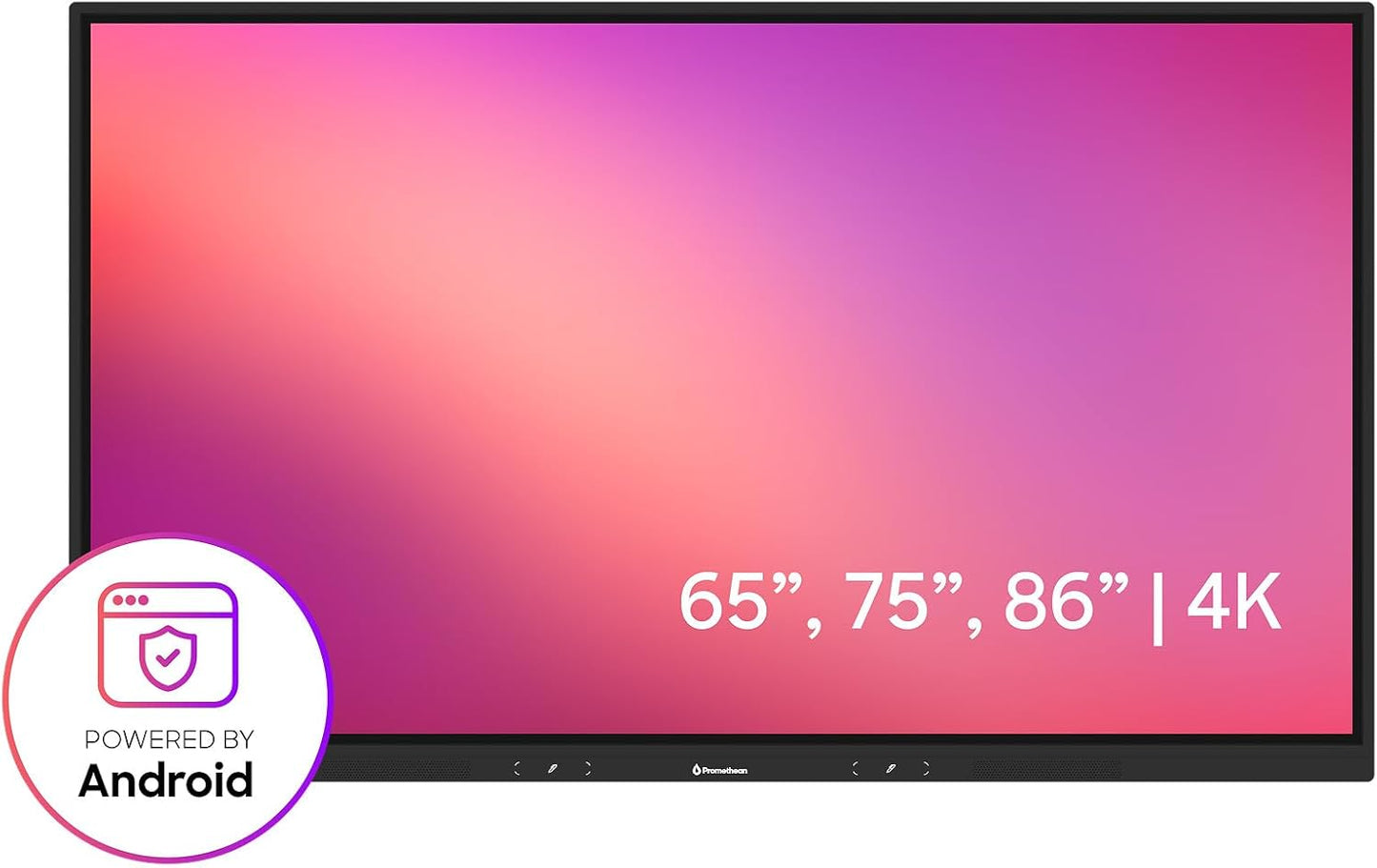 Promethean ActivPanel LE 86” High Specification Digital Whiteboard, 4K UHD, Interactive Display, Android OS, EDLA Certified, 3 Year Onsite Support