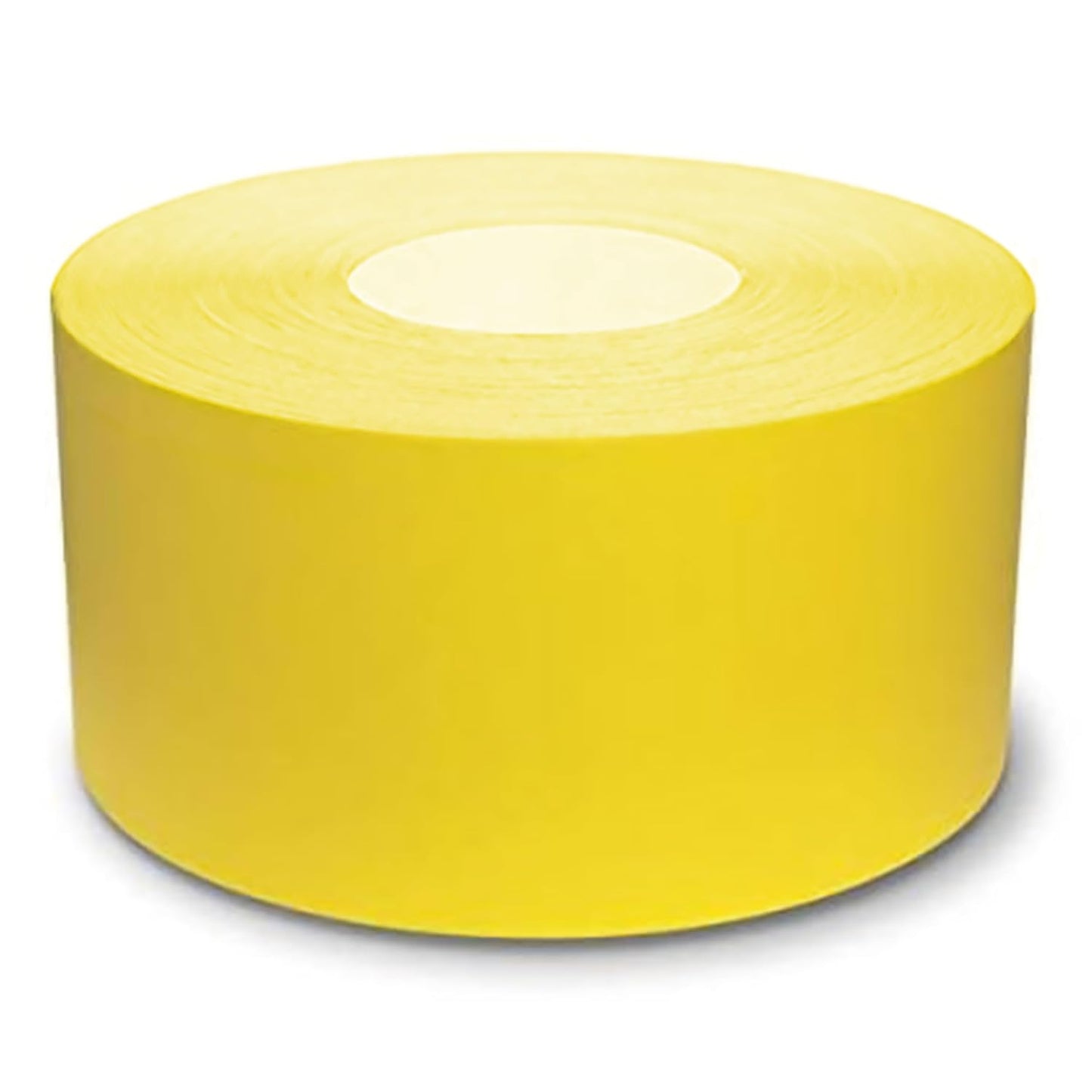 Mighty Line UltraLine Solid Floor Marking Tape for Safety, Caution, Warning, Heavy-Duty, Peel and Stick Adhesive, Beveled Edge Design, Industrial Quality, 4 Inch, 100' Roll, Yellow
