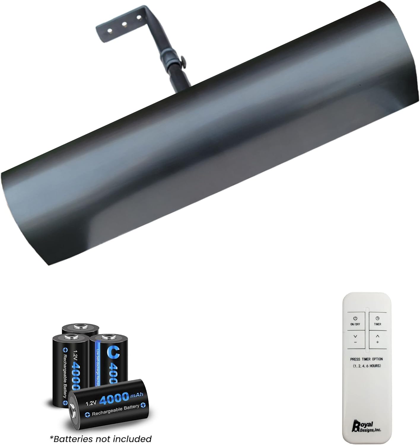 Royal Designs, Inc. Cordless Remote Control LED Picture Light, Dimmable with Timer Function, Oil Rubbed Bronze, 10.75 Inches, 2 Pack