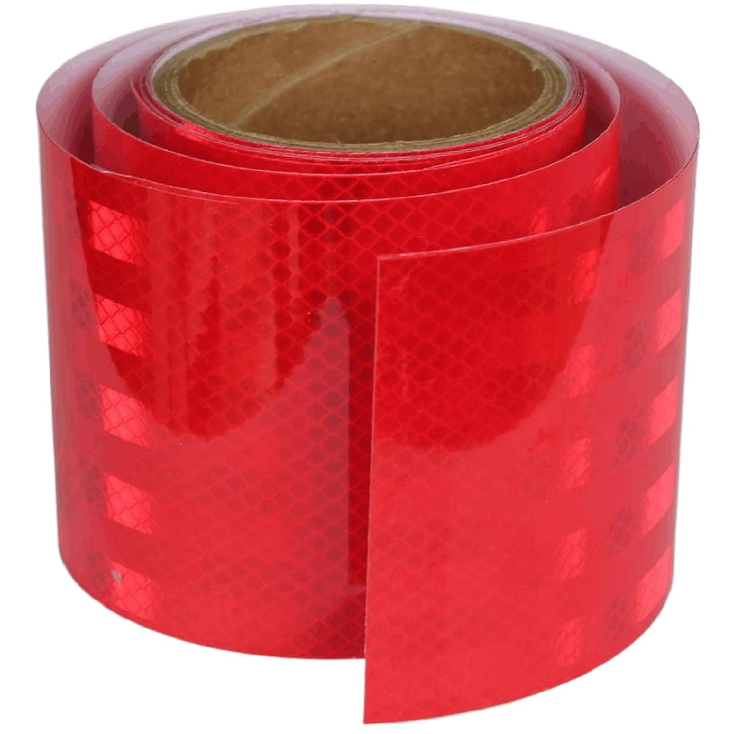 Non Fading Reflective Tape Red Outdoor Waterproof 4 inch, High Visibility Warning Industrial Marking Tape, Safety Stickers (11 feet)