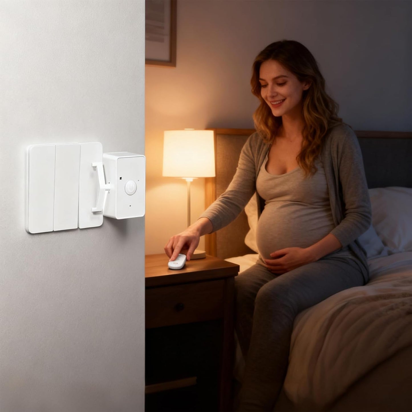 Automatic Button Pusher - No Wiring Automatic Home Press Control, Smart Finger Bot with Home Appliance Automation, Wall button Management for Bedroom Living Room Garage Lights