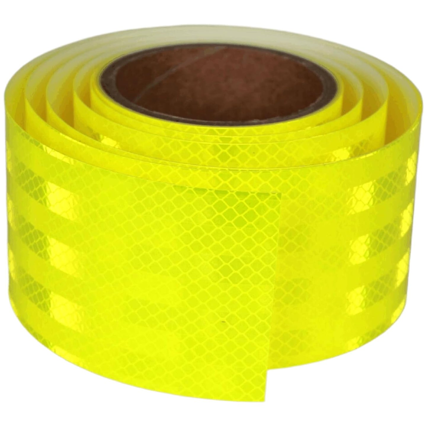 Non Fading Fluorescent Yellow Reflective Tape Outdoor Waterproof 3 inch, High Visibility Warning Safety Industrial Marking Tape (11 feet)