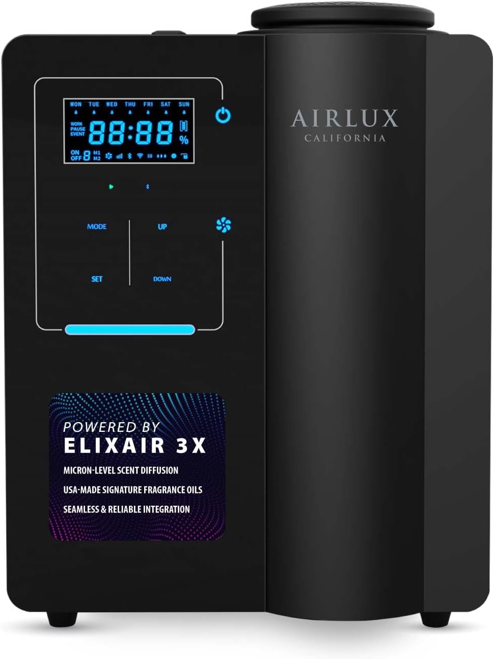 Jupiter 500 Scent Diffuser, Elixair 3X Cold Air Oil Diffuser for 1800 sq ft Home, Commercial Spaces, Office, Bathroom, Living Room Decor, 200ml Tank, with Bluetooth App (Black)