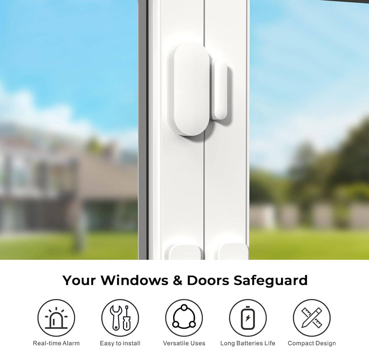 4G Smart Home Security Alarm Kit, Wireless WiFi Home Alarm System with Siren, PIR Motion Sensor, Remote Controls, Window/Door Sensor, Support SMS Push/APP Linkage Alert (20 Pieces)