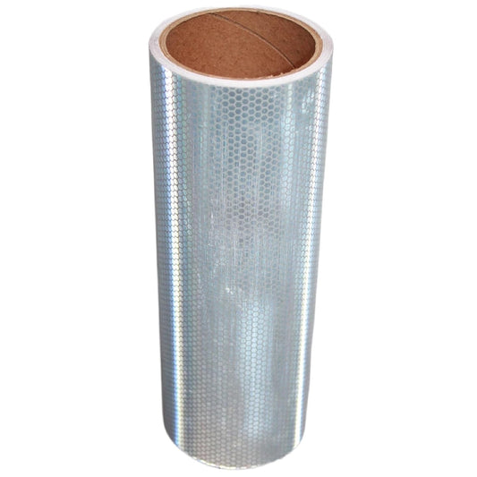 Non Fading Silver Reflective Tape 10 inch Wide, Outdoor Waterproof Safety Adhesive Stickers, High Visibility Industrial Marking Tape (11 feet)