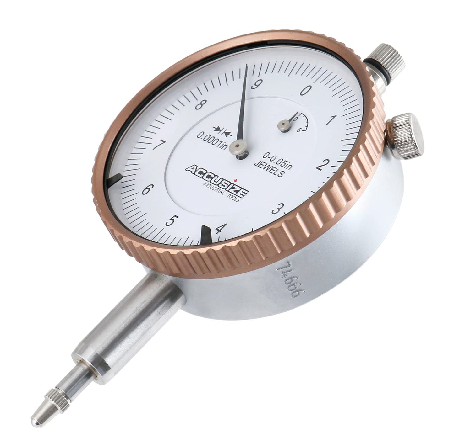 Accusize Industrial Tools Agd2 Style 0-0.05'' by 0.0001'' Dial Indicator with Lug Back, P900-S097
