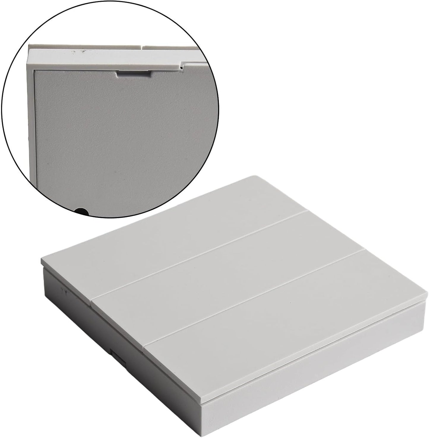 Scene Switch for Tuya for ZigBee 3.0, 6-Button Wall Controller, Remote Voice App Control, White ABS, Battery Powered for Home Automation