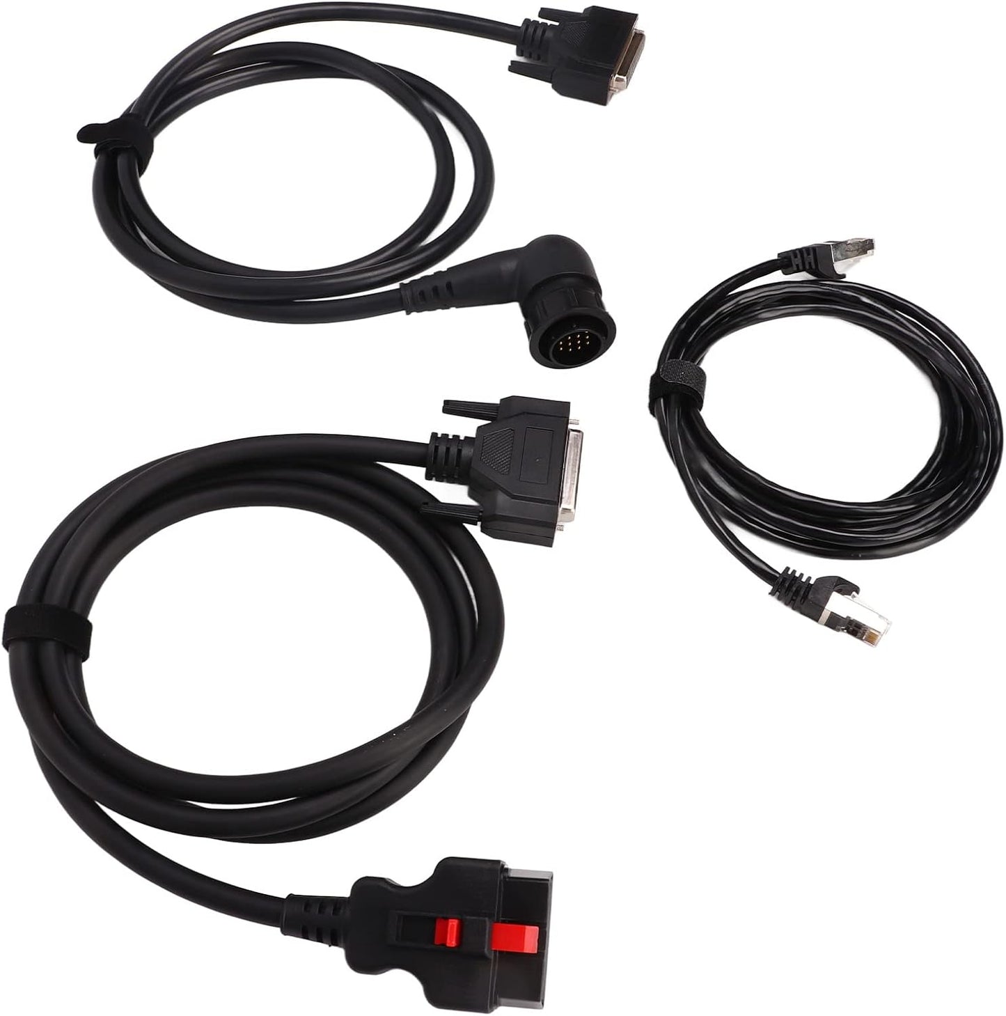 Diagnostic Extender Cable Kit for, OBD2 16pin Extension Cable, 14pin Connection Network Cable, Plug and Play Scanner Adapter with ABS Material for Car Diagnostic Tool