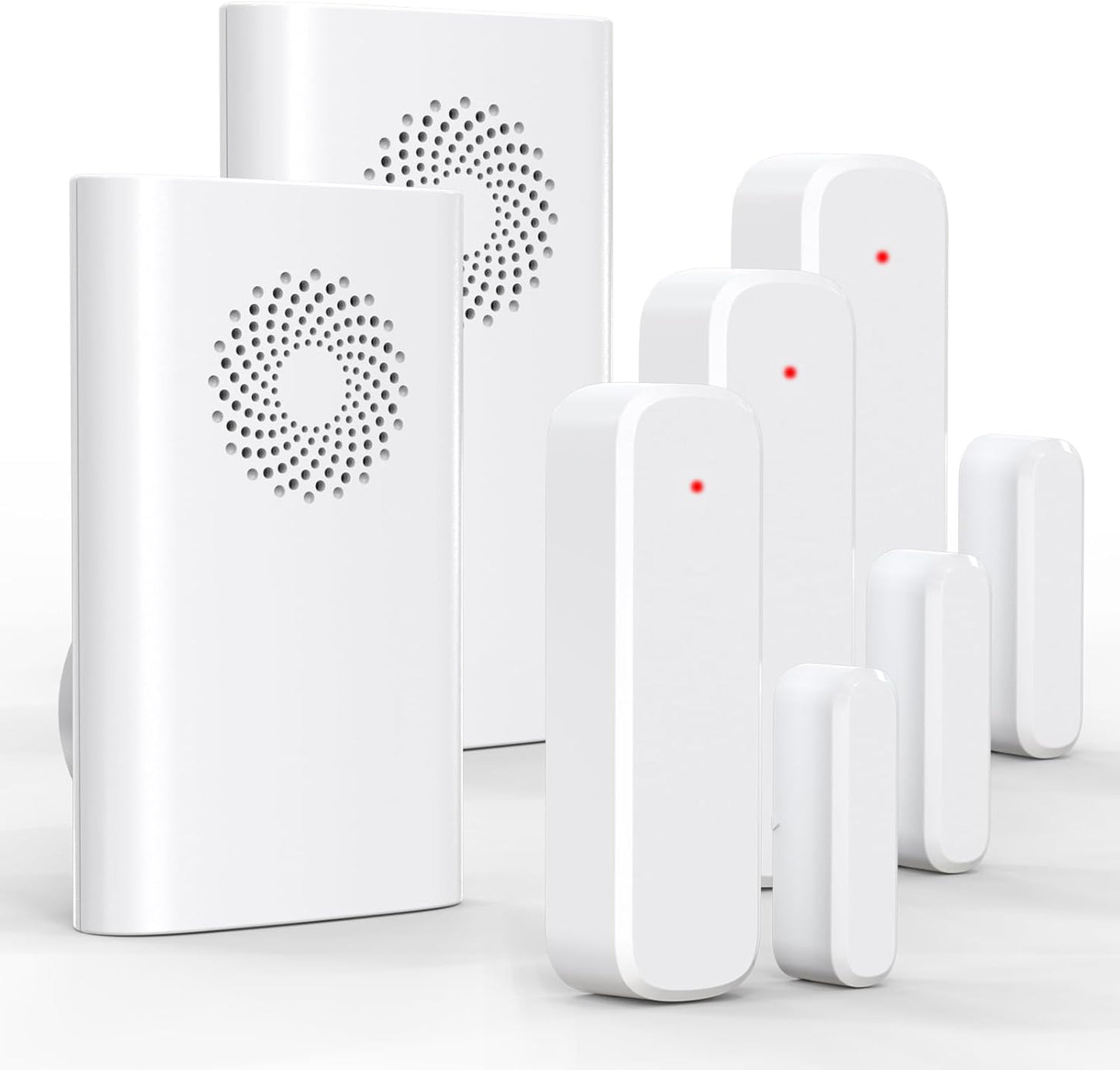 Wireless Door Sensor Chime, Door Open Alarm When Entry Business/Office/Store (500ft Range 51 Ringer Adjustable Volume) Home Alert Bell for Kid/Toddler Safety,2 Receivers +3 Sensors