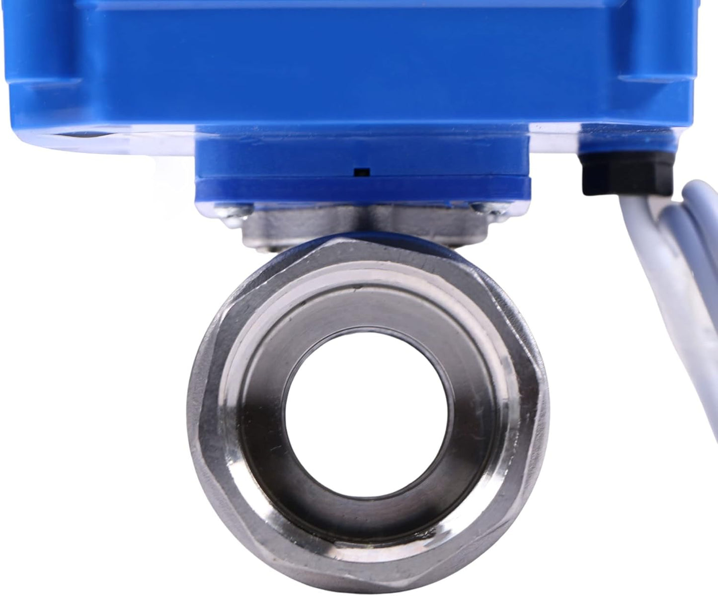 U.S. Solid 1" Motorized Ball Valve 85-265V AC Stainless Steel Electrical Ball Valve, 2 Wire Auto Return Setup Normally Closed