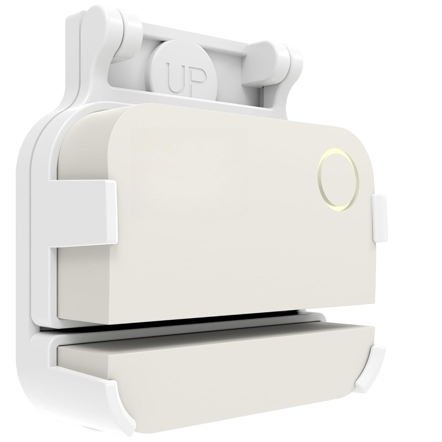 Garage Door Bracket for Ring Alarm Contact Sensor 2nd Gen – White Mount with Snap Clip & Screws – Secure Fit, Easy Install, Ring Compatible Accessory (1-Pack, Sensor Not Included)