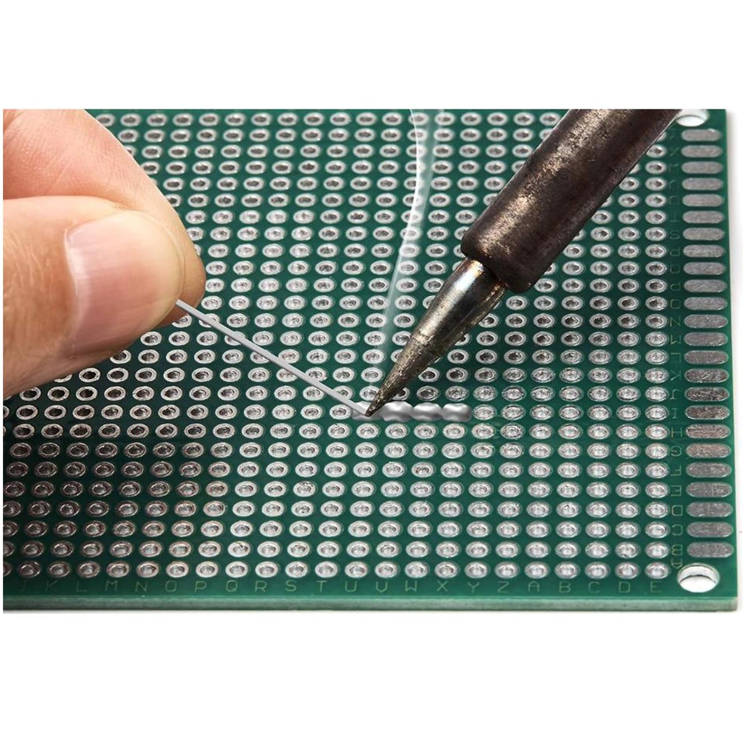 32 Pcs(2x8cm) Double Sided PCB Board Prototype Kit Soldering 2 Colour Universal Printed Circuit Board for DIY Soldering and Electronic Project