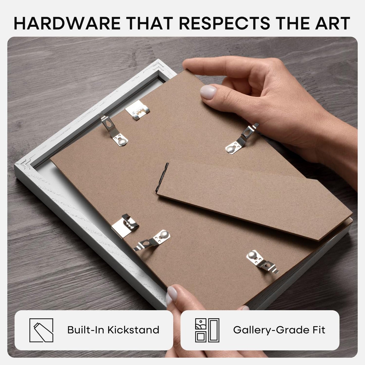 Homeforia 9x12 Frame White Wood, High End Oak 9 x 12 Picture Frames with Mat 7 by 10 Photo, 9by12 White Wooden Frame Matted to 7x10 Print, Wall or Tabletop Frames, Tempered Glass, Wall Kit, Set of 1