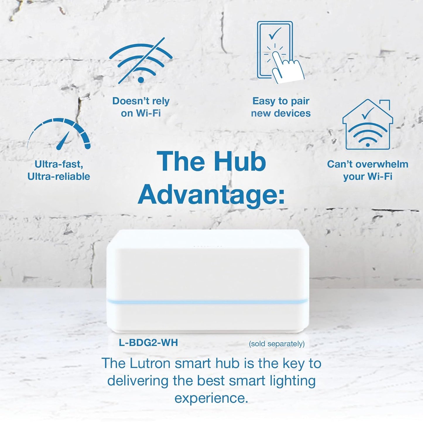 Lutron Diva Smart Dimmer Light Switch for Caseta Lighting (Lutron Smart Hub Required), for LED Lights, 150W, Single-Pole/3-Way, No Neutral, White, 3 Pack (DVRF-6LS-WH-3)