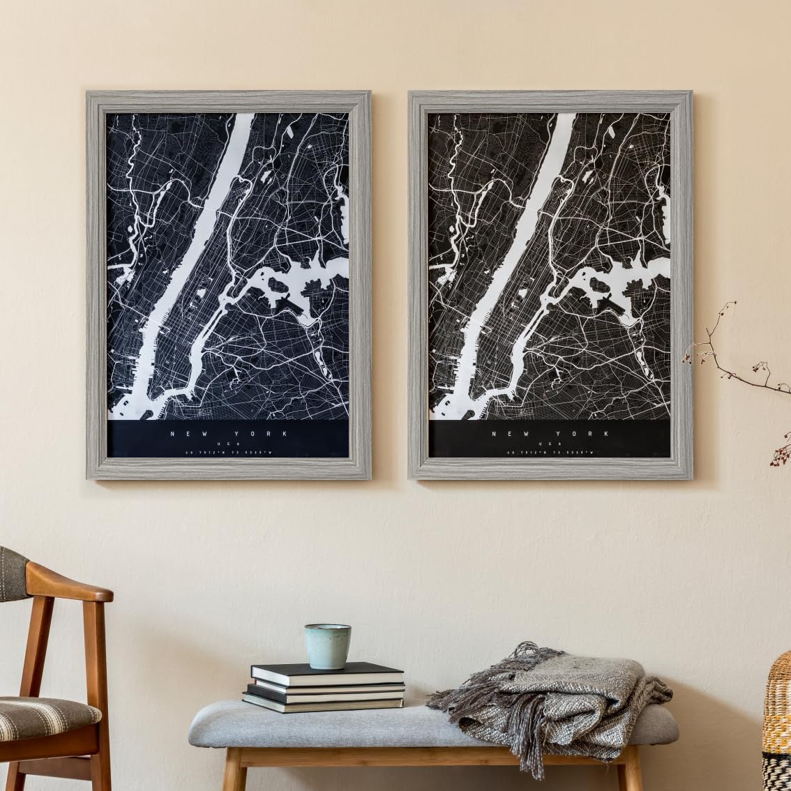 KTKDE Studio Gallery 20X30in Select picture Frame Set of 3, Grey Wooden frames Display Poster, Posters & Art Prints for Artwork Wall Vertical or Horizontal Display best gift