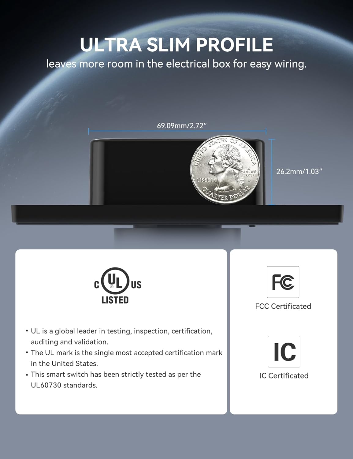 ELEGRP WiFi Smart Rotary Traic Dimmer with 1.8 inch TFT Display Screen, Single Pole, Needs Neutral Wire, 2.4GHz Wi-Fi, Compatible with Alexa and Google Home, No Hub Required, UL Listed, 1 Pack, Black