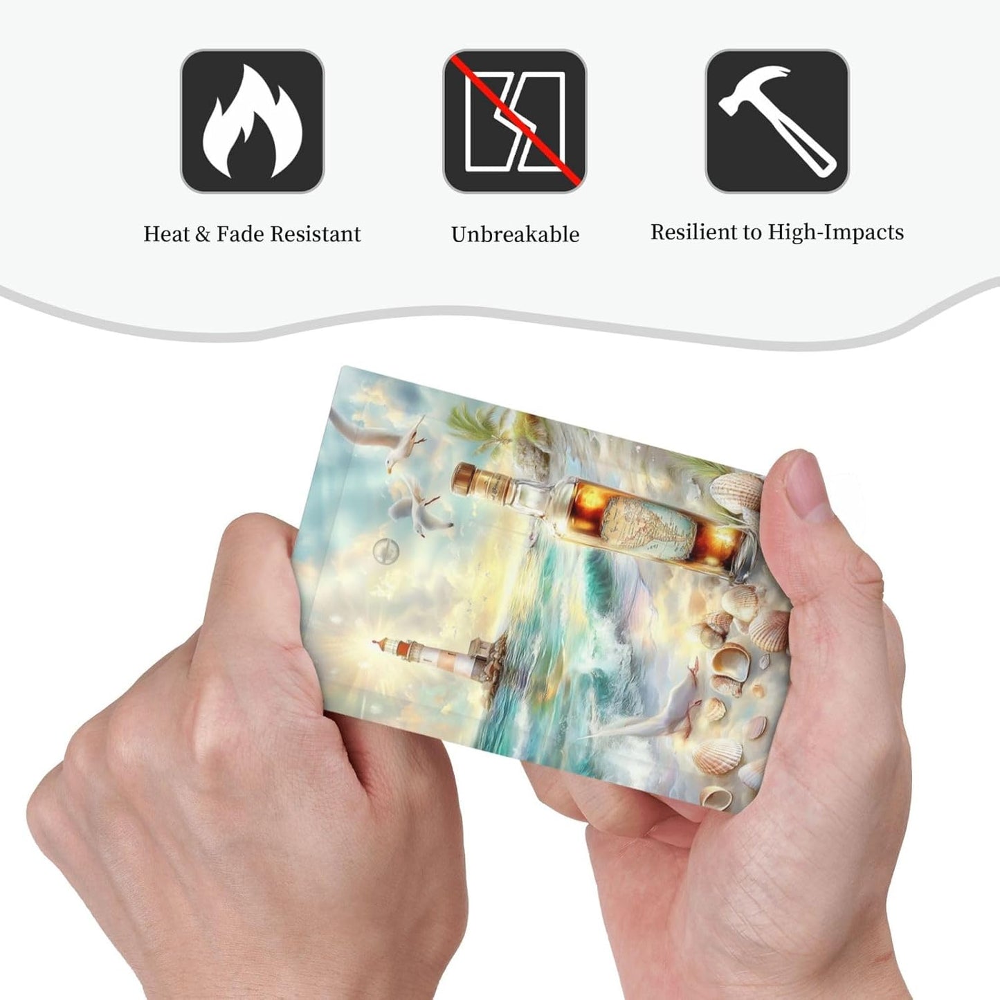Light Switch Cover Plate Beach Ocean Lighthouse Seashells 1 Gang No Device Blank Electrical Wall Plates Faceplate Decorative Switch Plate For Bed Room Living Room Decor