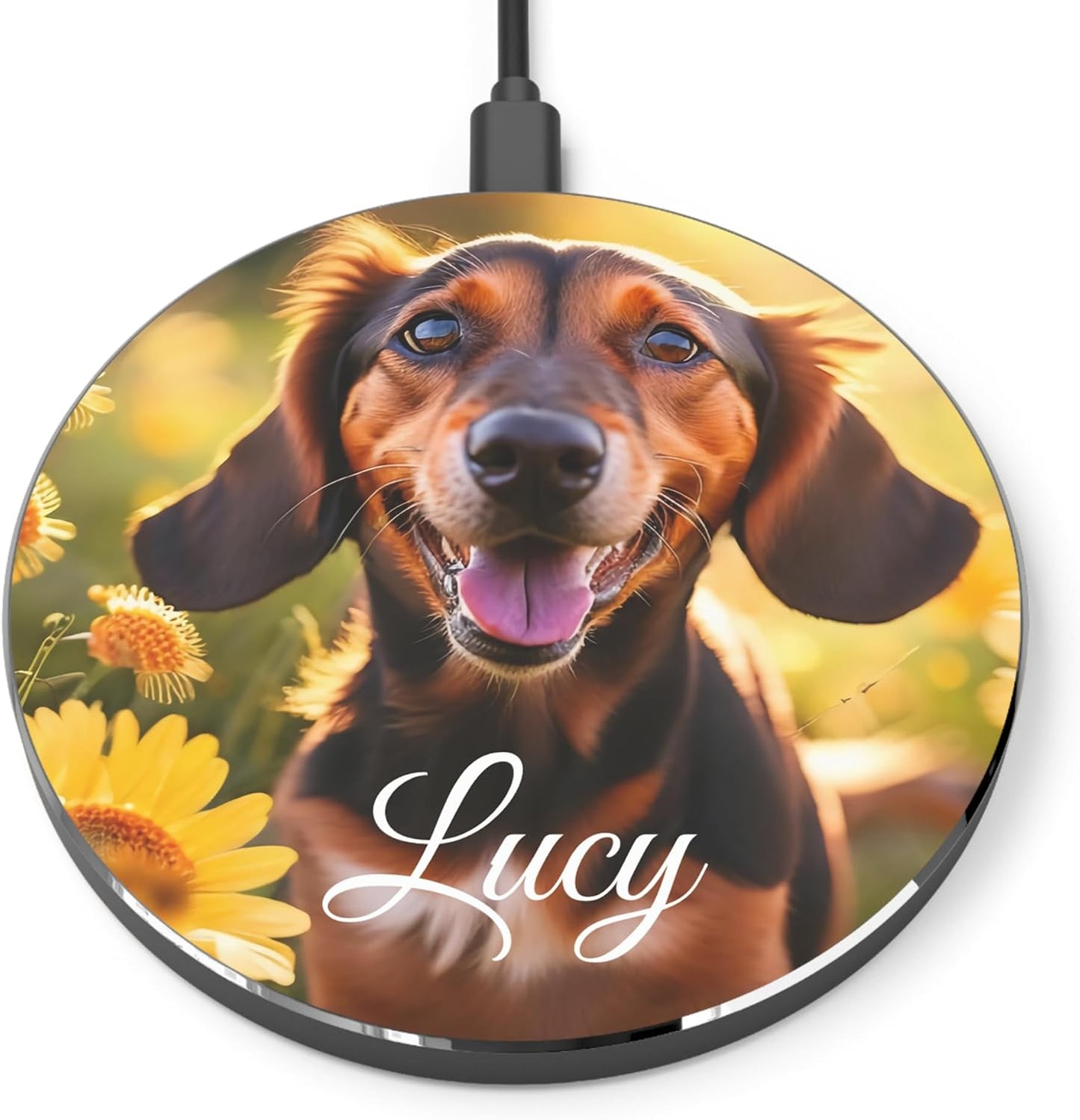 Keepsake Wireless Charging Pad, Custom Photo & Logo Design, Personalized 15W Phone Charger for Christmas or Any Occasion Gift