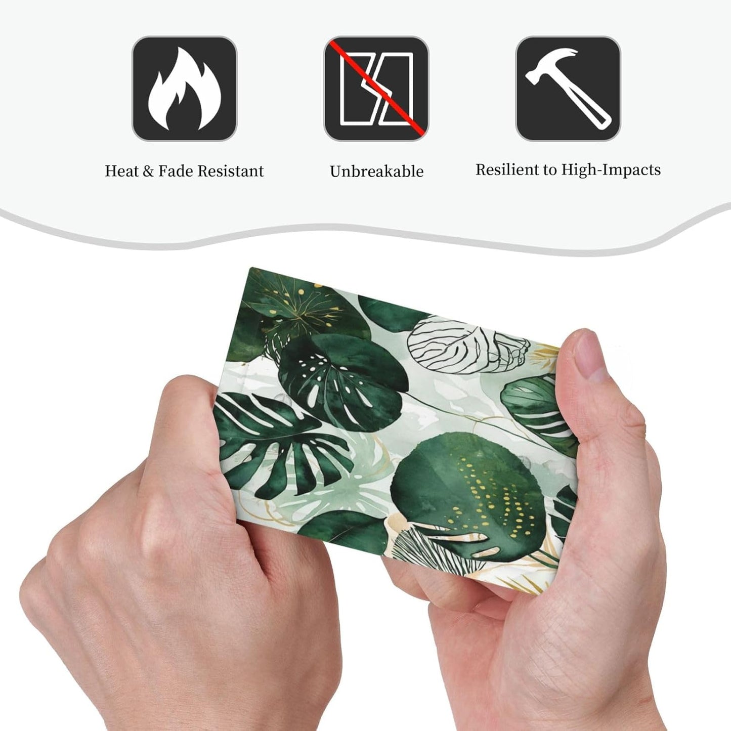 Light Switch Cover Plate Boho Tropical Leaves 1 Gang No Device Blank Electrical Wall Plates Faceplate Decorative Switch Plate for Bedroom Bathroom Decor