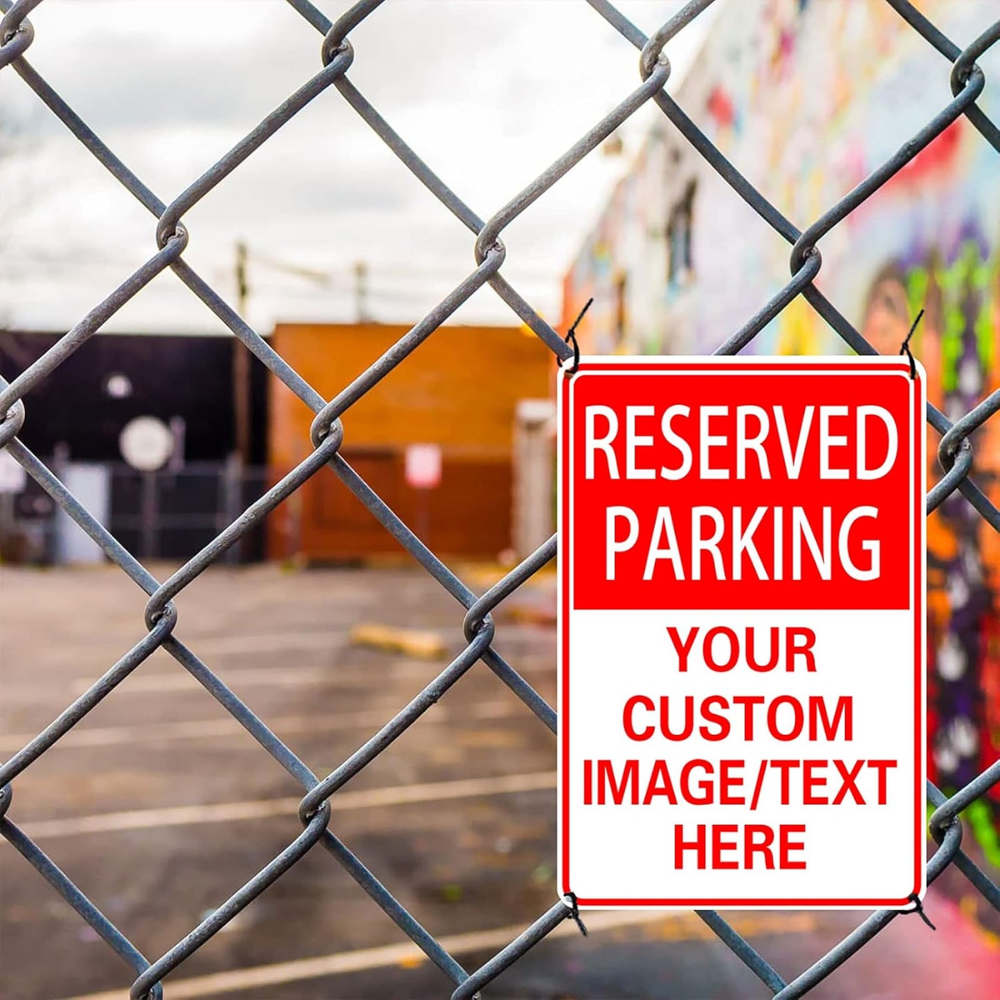 Reserved Parking Sign Custom Parking Sign for Parking Lots Business and Schools Outdoor Use Aluminum Metal Decor 12x8 Inches