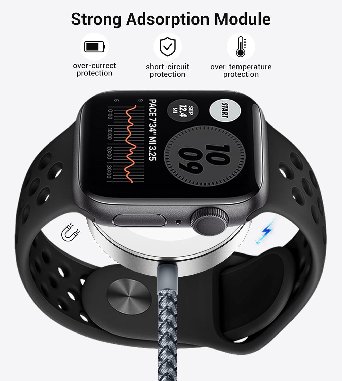 Temdan 2Pack for Apple Watch Charger, 3 in 2 Multi Charging Cable, iPhone Charger, USB A/Type C/Lightning Cable, Portable Travel Essentials Designed for iWatch Ultra/SE/11-1 & iPhone 17-12/ iPad-5Ft