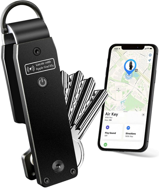 Key Organizer Men's Keychains with Smart Tracker, Key Finder, Compact Key Holder -Minimalist Key Case Metal Car Key Chain
