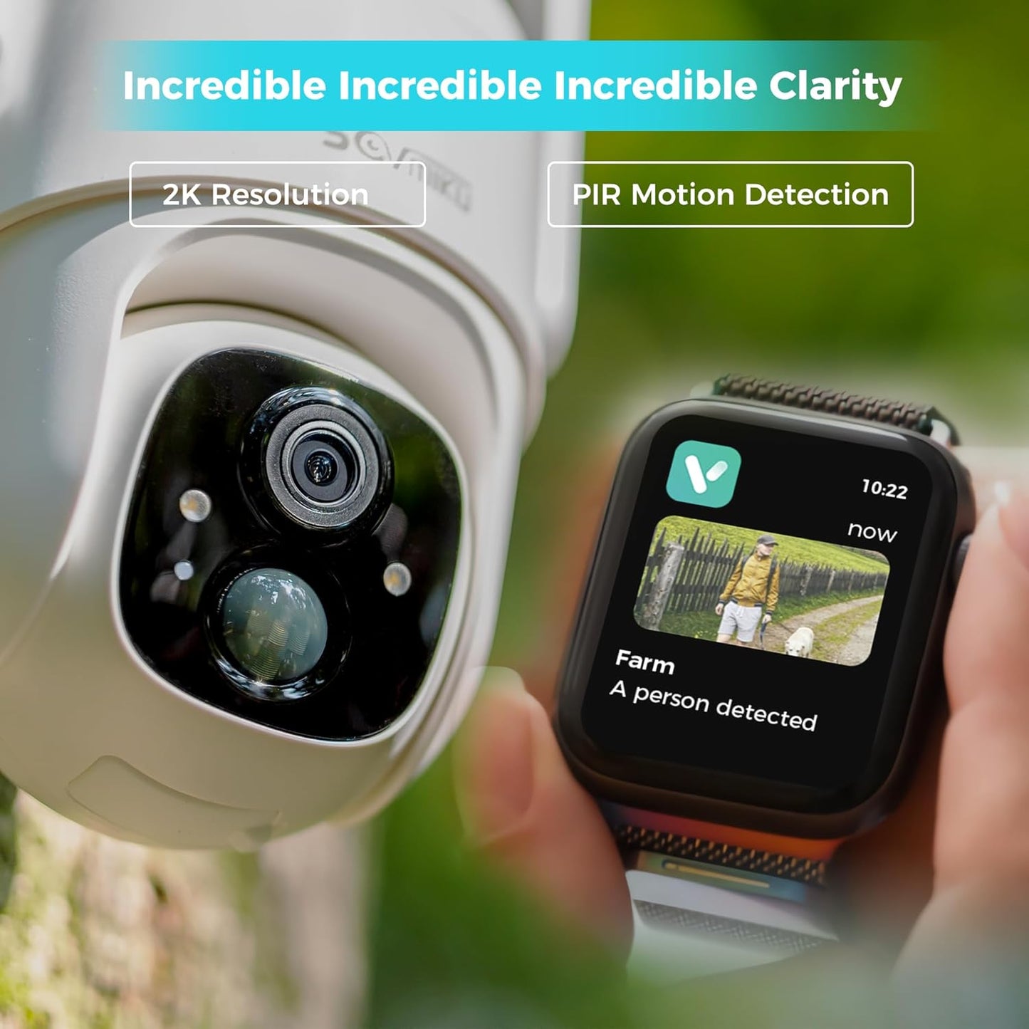Sovmiku 2C1 4G LTE Cellular Security Camera Wireless Outdoor, $14.9/Month for Unlimited Data, Easy to Setup, IP65 Waterproof, No Wi-Fi Surveillance Cam Two Way Audio, Color Night Vision, 32GB Included
